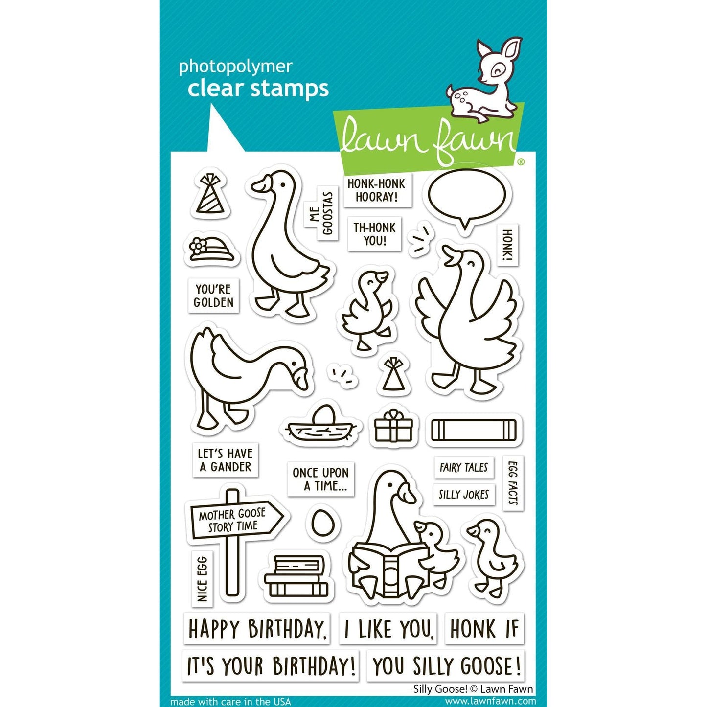 Lawn Fawn Clear Stamps - Silly Goose!
