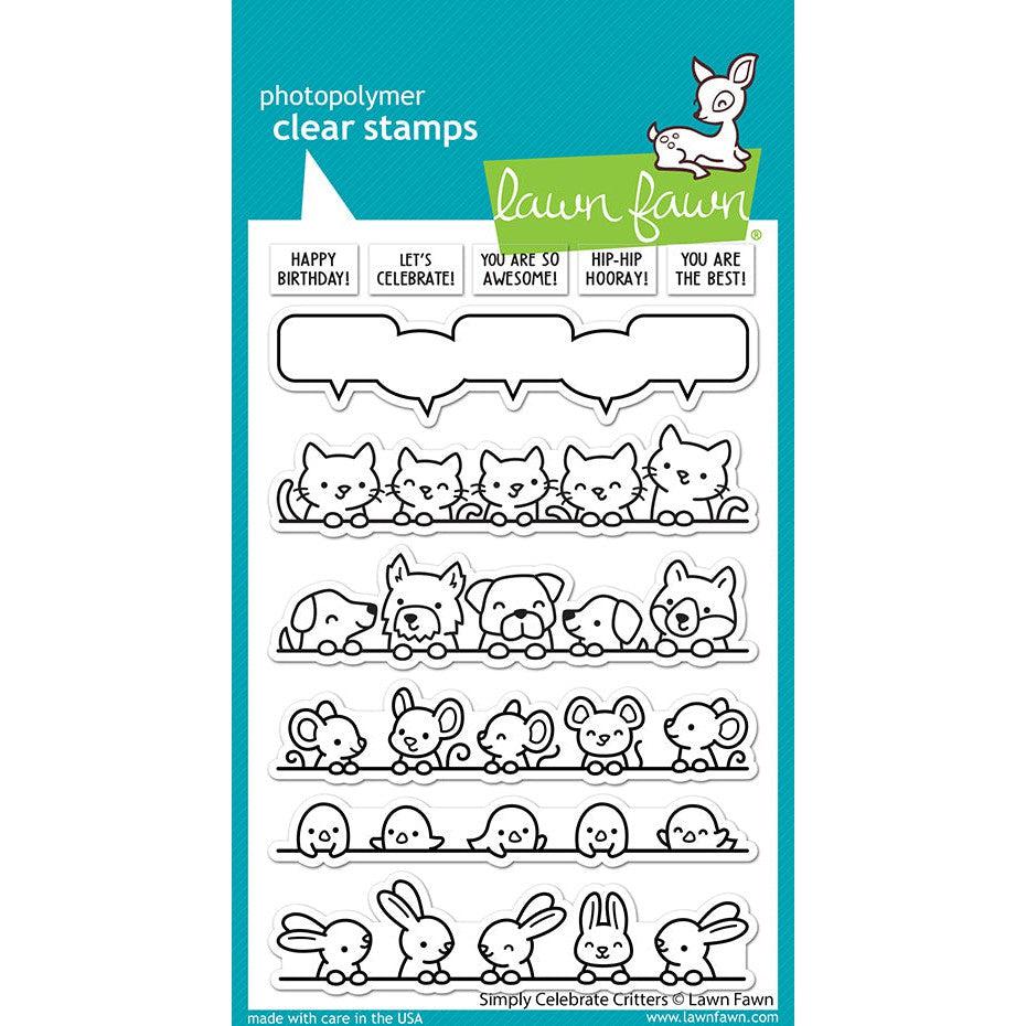 Lawn Fawn Clear Stamps - Simply Celebrate Critters