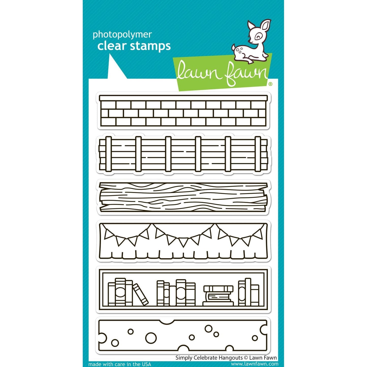 Lawn Fawn Clear Stamps - Simply Celebrate Hangouts