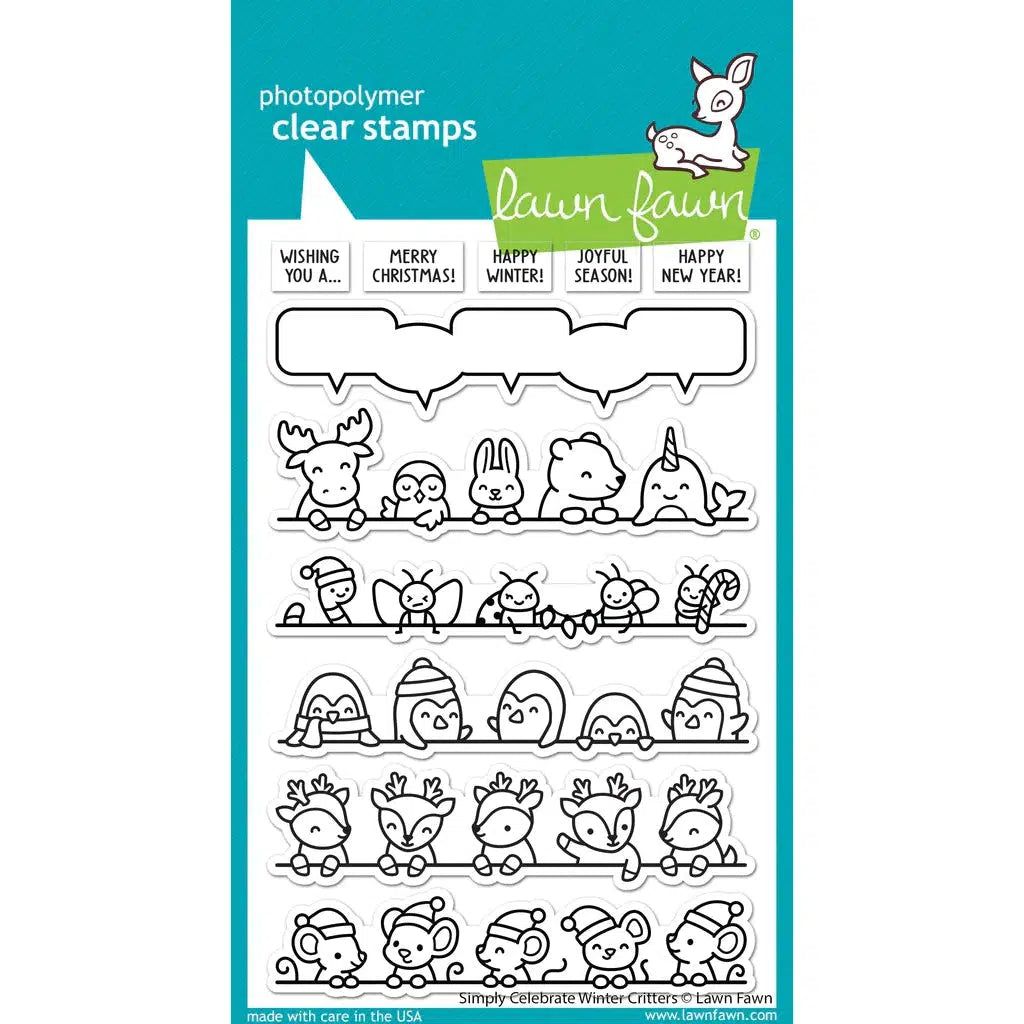 Lawn Fawn Clear Stamps - Simply Celebrate Winter Critters