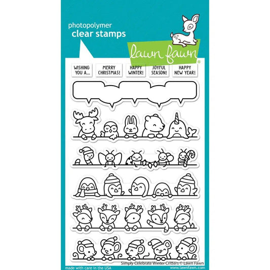 Lawn Fawn Clear Stamps - Simply Celebrate Winter Critters