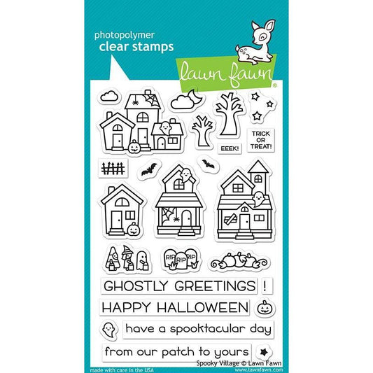 Lawn Fawn Clear Stamps - Spooky Village