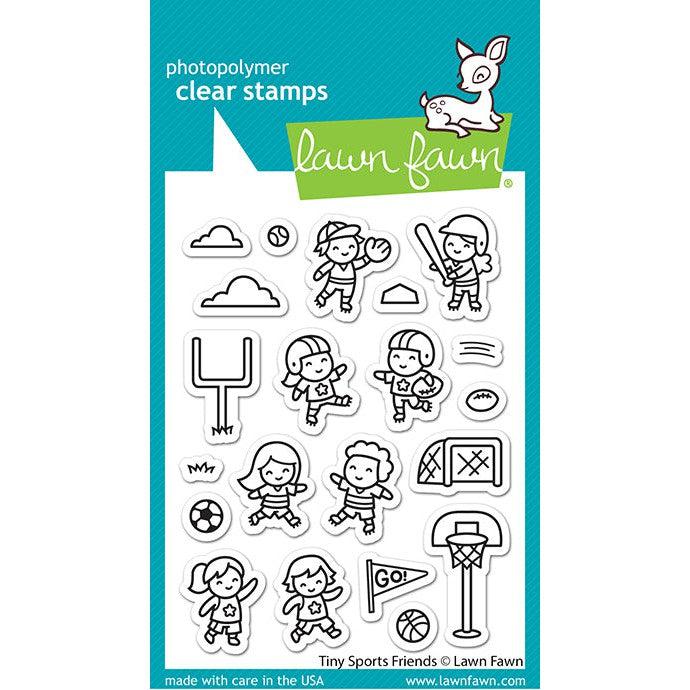Lawn Fawn Clear Stamps - Tiny Sports Friends