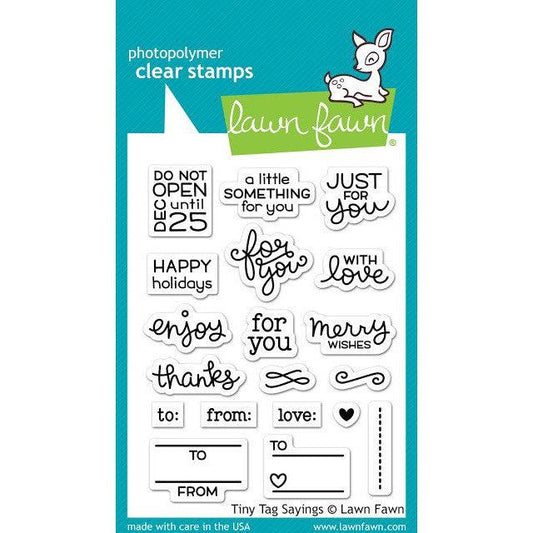 Lawn Fawn Clear Stamps - Tiny Tag Sayings
