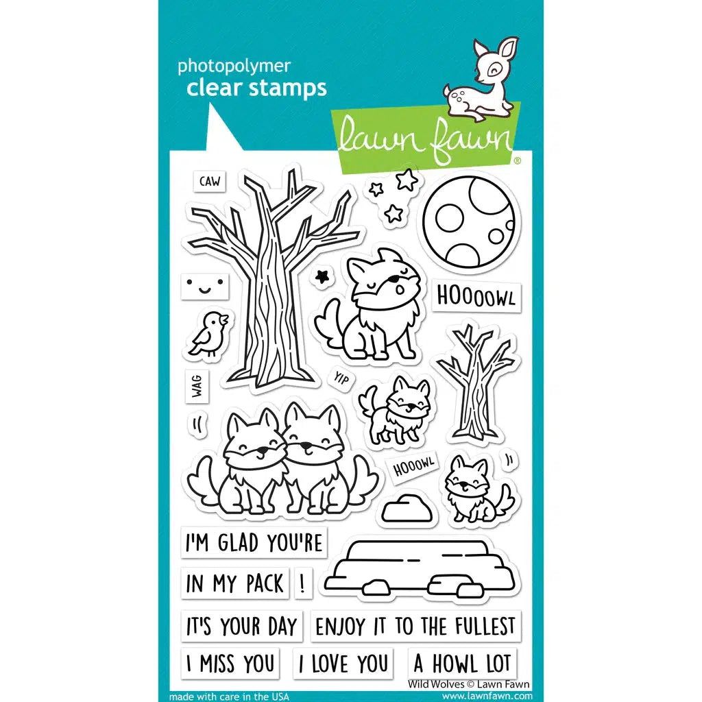 Lawn Fawn Clear Stamps - Wild Wolves
