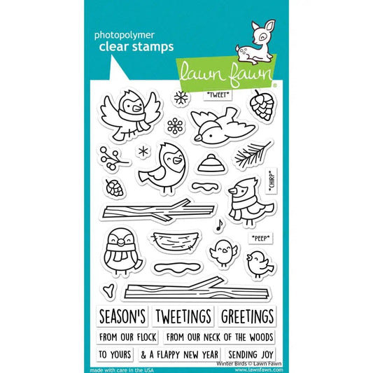 Lawn Fawn Clear Stamps - Winter Birds