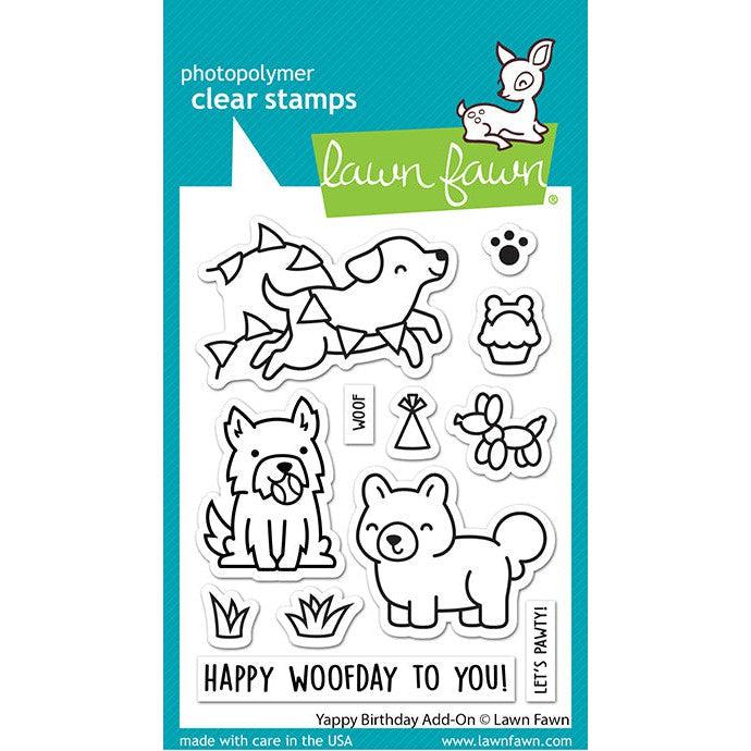 Lawn Fawn Clear Stamps - Yappy Birthday Add-on