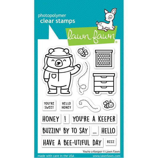 Lawn Fawn Clear Stamps - You're A Keeper