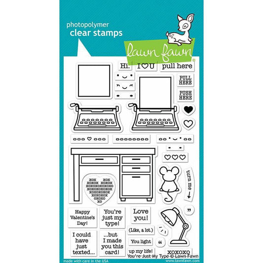 Lawn Fawn Clear Stamps - You're Just My Type
