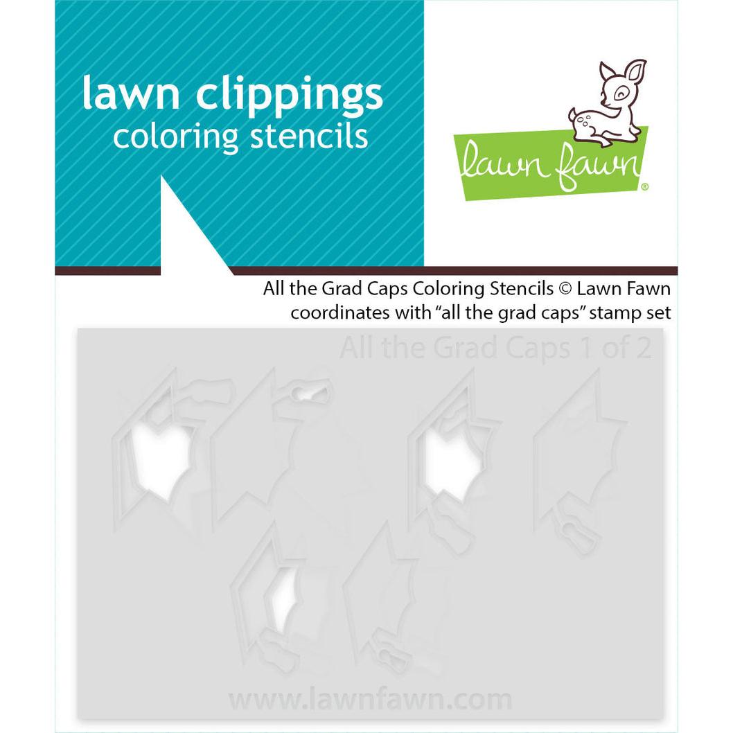 Lawn Fawn Coloring Stencils - All The Grad Caps