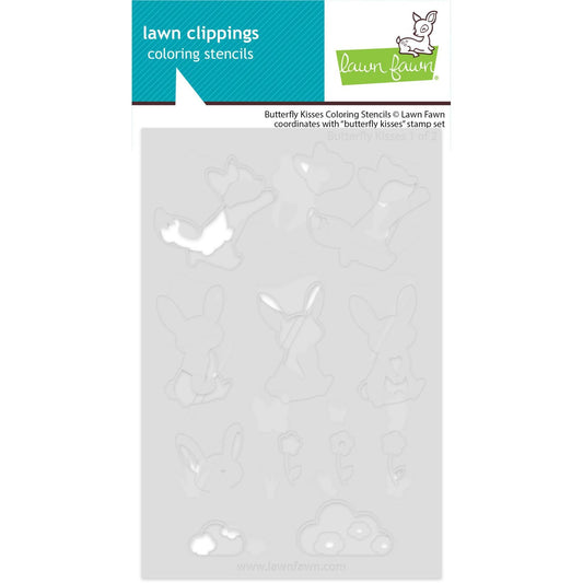 Lawn Fawn Coloring Stencils - Butterfly Kisses