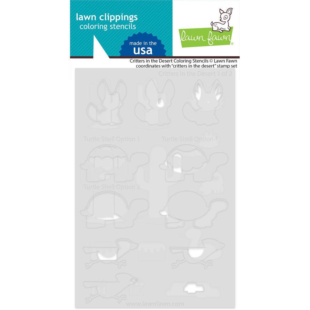 Lawn Fawn Coloring Stencils - Critters in the Desert