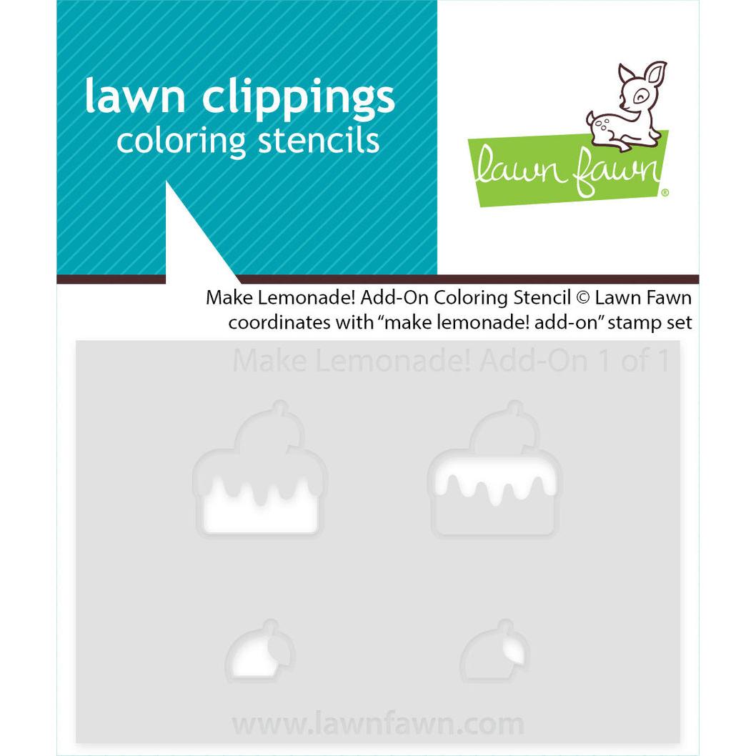 Lawn Fawn Coloring Stencils - Make Lemonade! Add-On