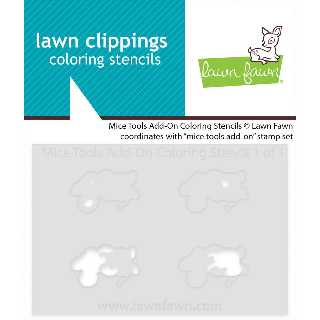 Lawn Fawn Coloring Stencils - Mice Tools Add-On
