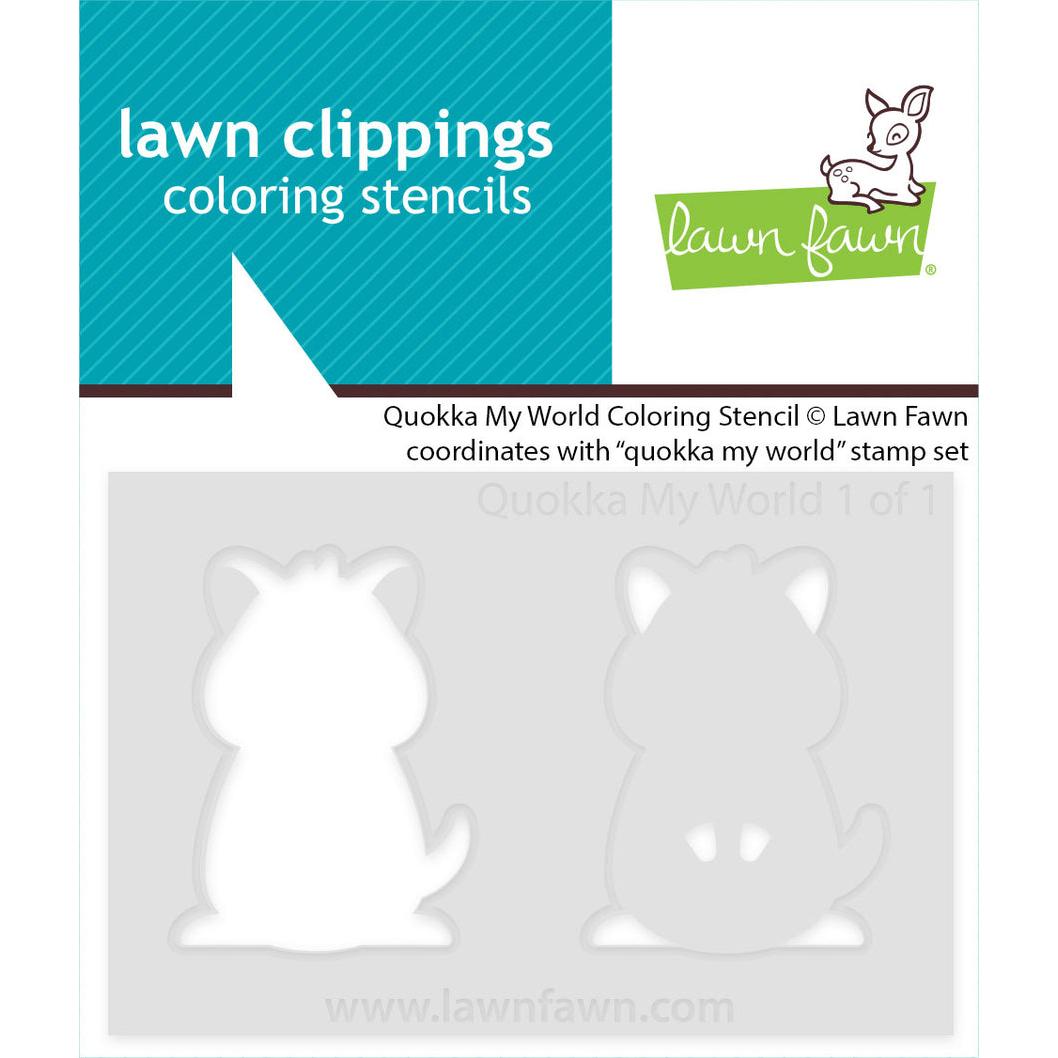 Lawn Fawn Coloring Stencils - Quokka My World
