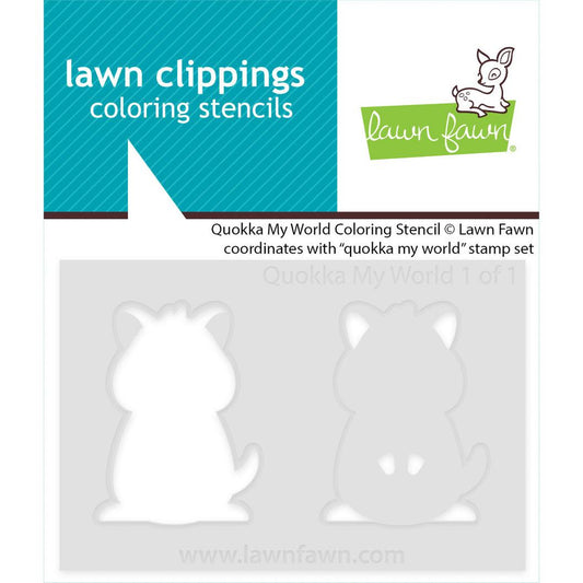 Lawn Fawn Coloring Stencils - Quokka My World