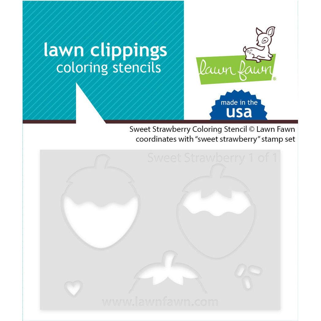 Lawn Fawn Coloring Stencils - Sweet Strawberry