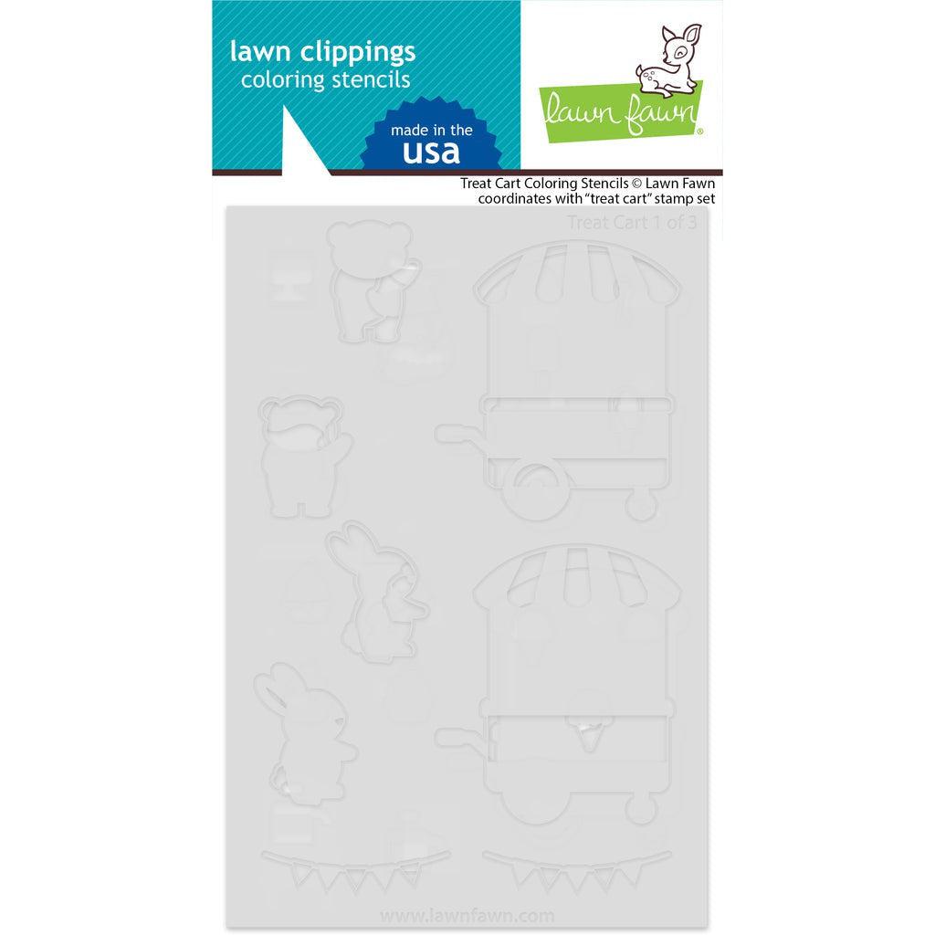 Lawn Fawn Coloring Stencils - Treat Cart