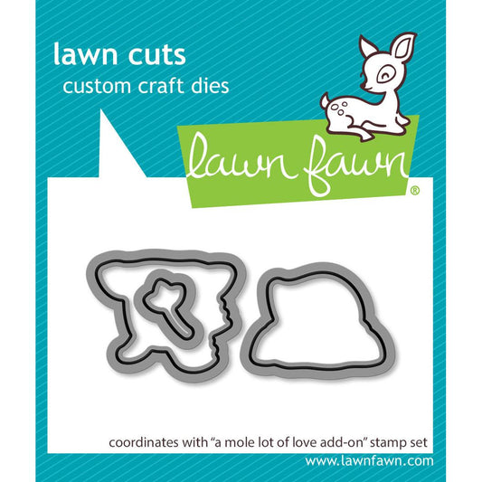 Lawn Fawn Lawn Cuts - A Mole Lot of Love Add-On