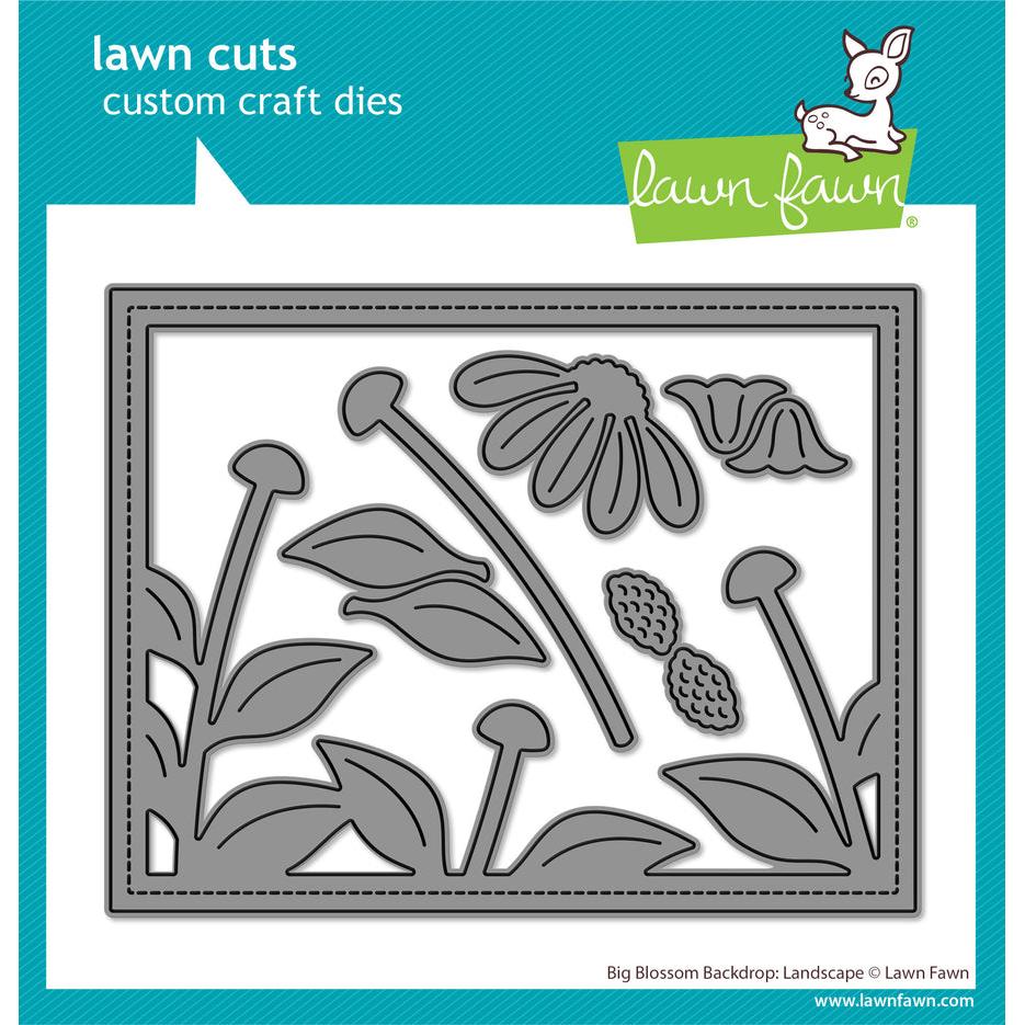 Lawn Fawn Lawn Cuts - Big Blossom Backdrop: Landscape