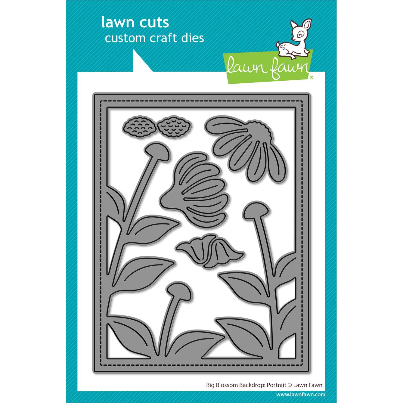 Lawn Fawn Lawn Cuts - Big Blossom Backdrop: Portrait
