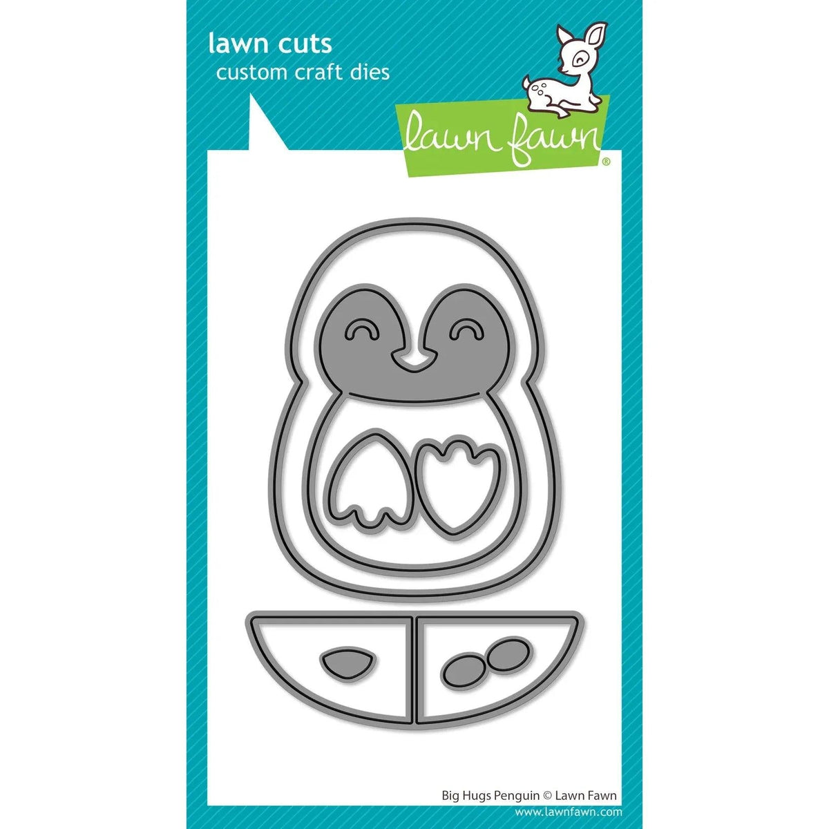Lawn Fawn Lawn Cuts - Big Hugs Penguin