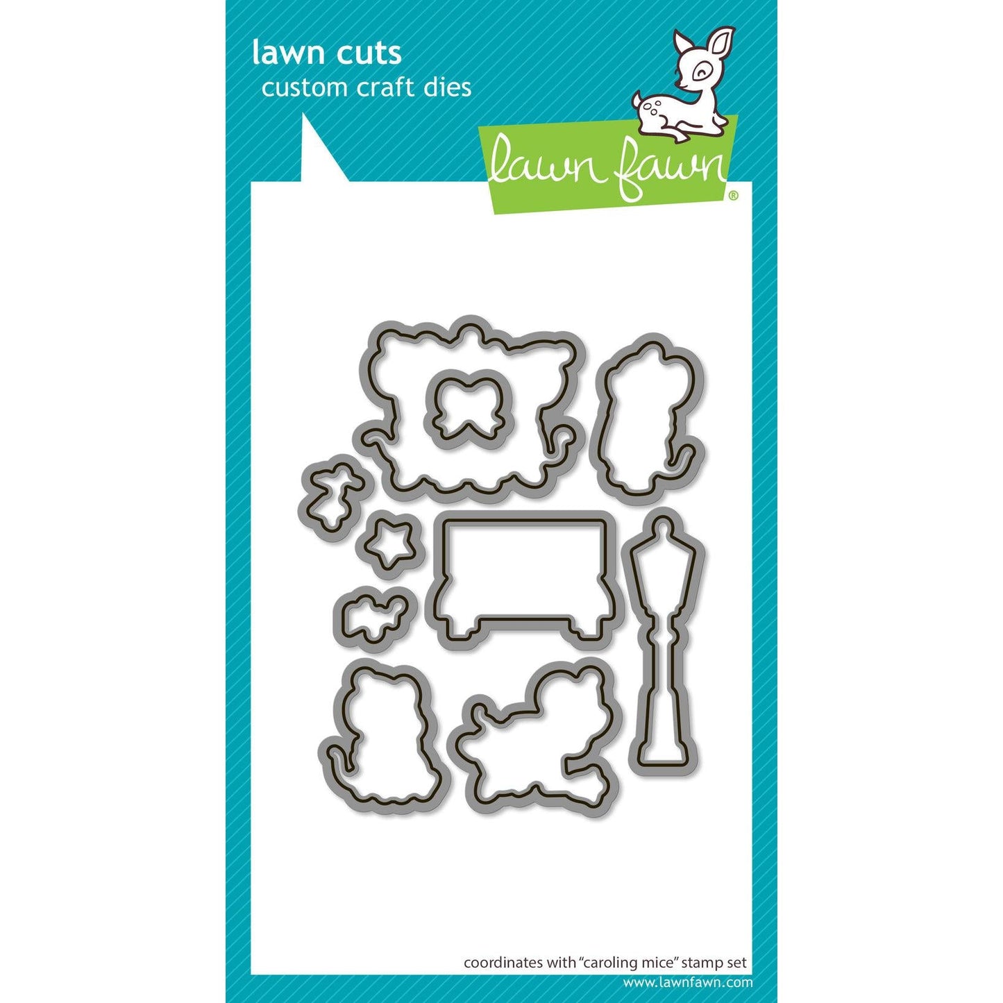 Lawn Fawn Lawn Cuts - Caroling Mice