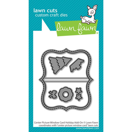 Lawn Fawn Lawn Cuts - Center Picture Window Card Holiday Add-on