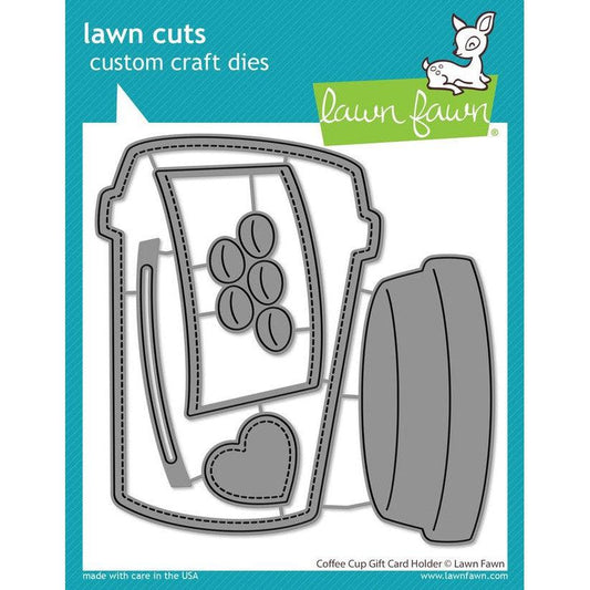 Lawn Fawn Lawn Cuts - Coffee Cup Gift Card Holder