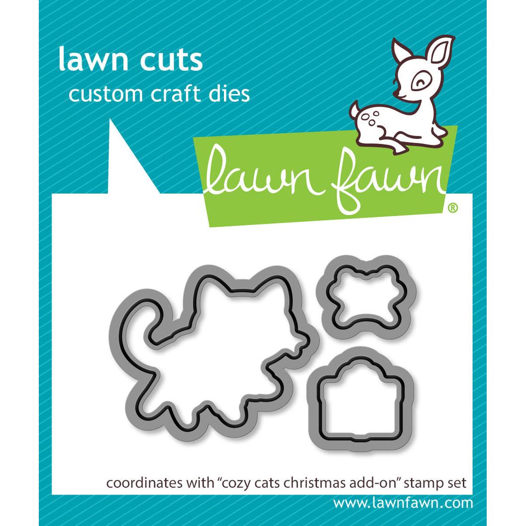 Lawn Fawn Lawn Cuts - Cozy Cats Christmas Add-on