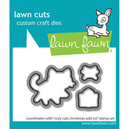 Lawn Fawn Lawn Cuts - Cozy Cats Christmas Add-on