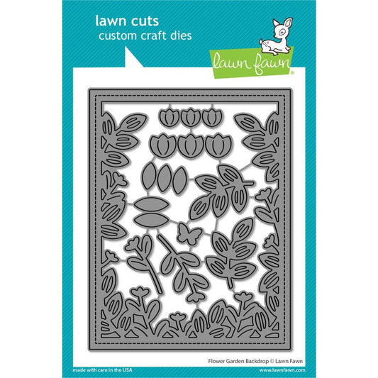 Lawn Fawn Lawn Cuts - Flower Garden Backdrop