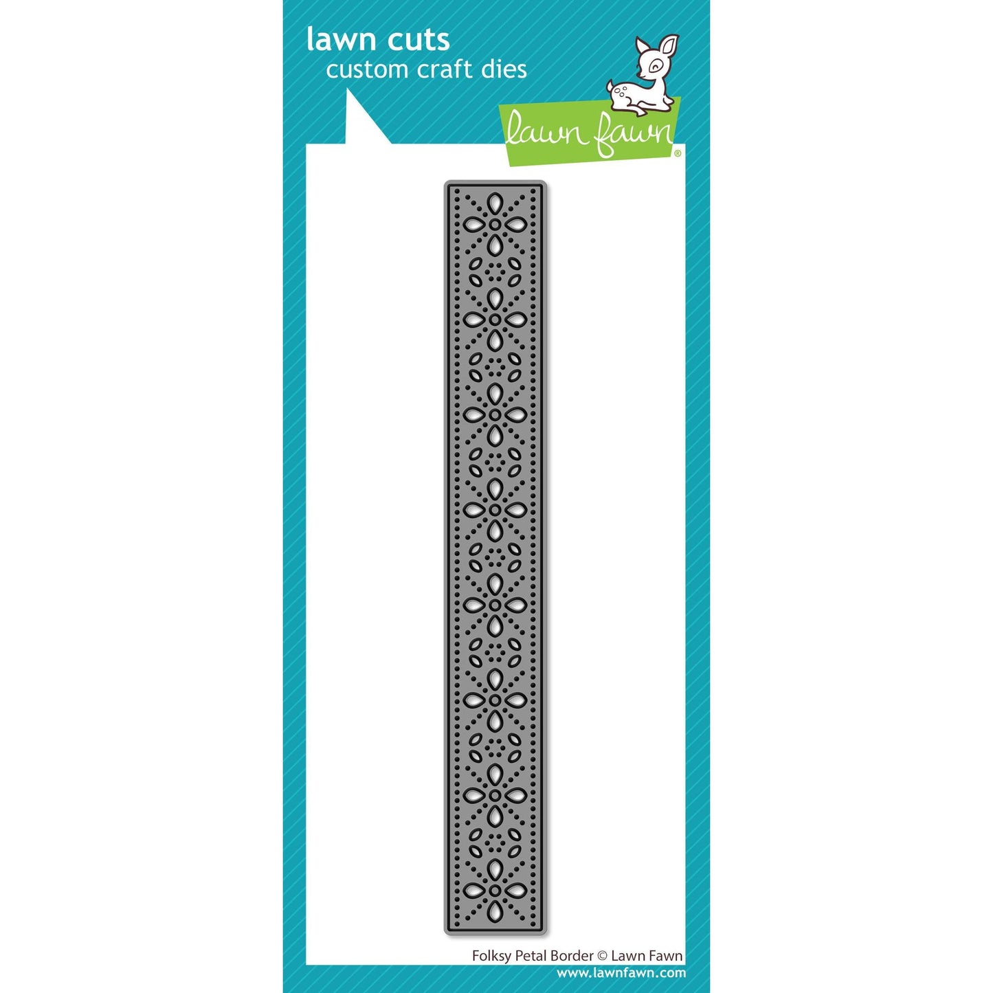Lawn Fawn Lawn Cuts - Folksy Petal Border