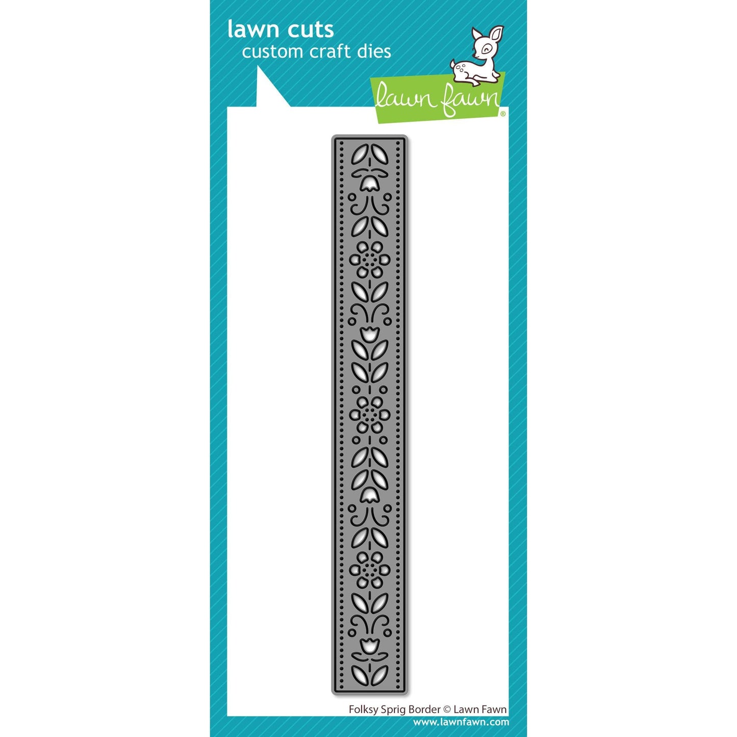 Lawn Fawn Lawn Cuts - Folksy Sprig Border