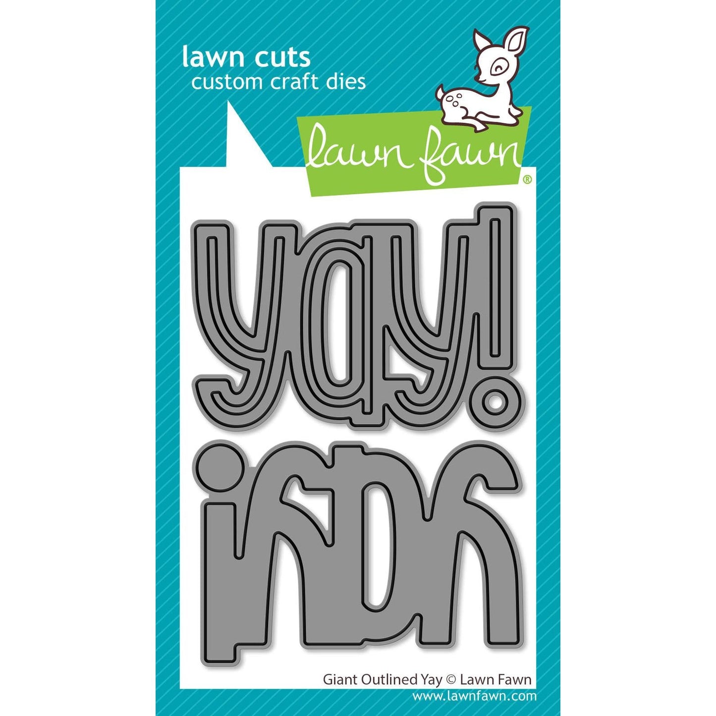 Lawn Fawn Lawn Cuts - Giant Outlined Yay