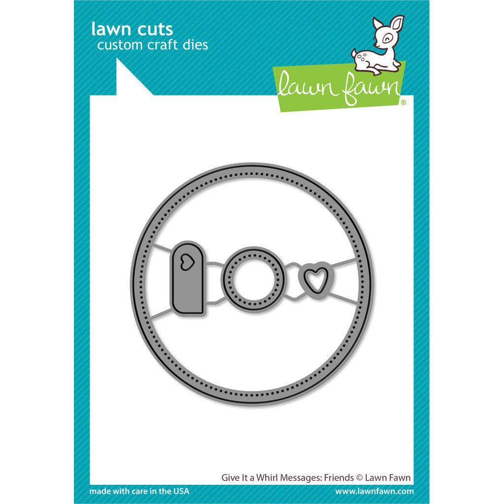 Lawn Fawn Lawn Cuts - Give It A Whirl Messages: Friends