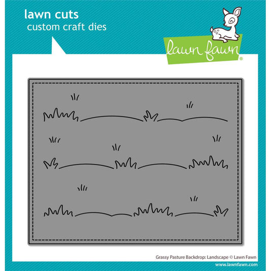 Lawn Fawn Lawn Cuts - Grassy Pasture Backdrop: Landscape