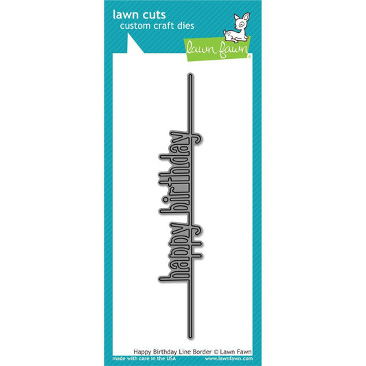 Lawn Fawn Lawn Cuts - Happy Birthday Line Border