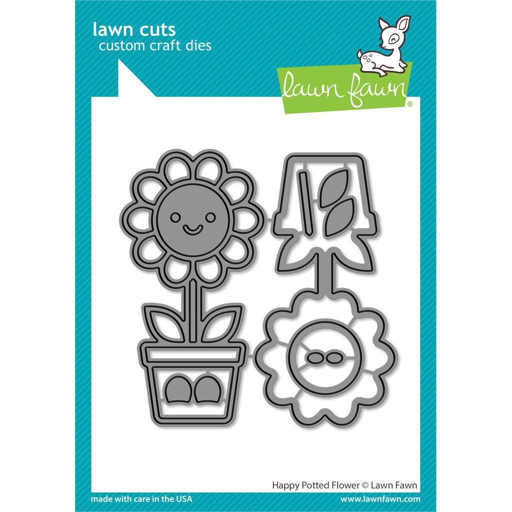 Lawn Fawn Lawn Cuts - Happy Potted Flower