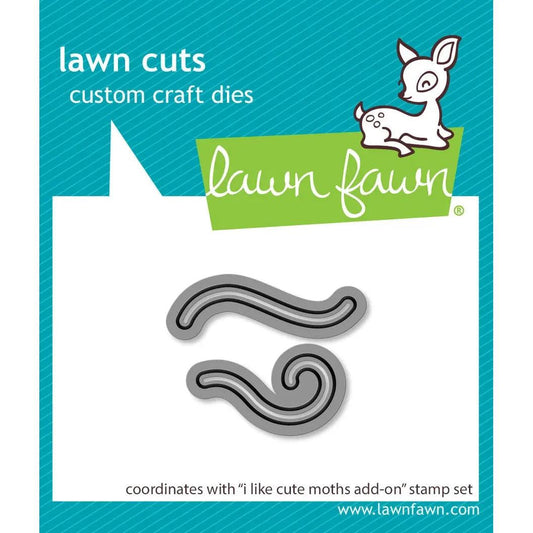 Lawn Fawn Lawn Cuts - I Like Cute Moths Add-On