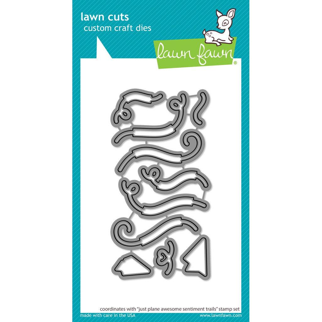 Lawn Fawn Lawn Cuts - Just Plane Awesome Sentiment Trails