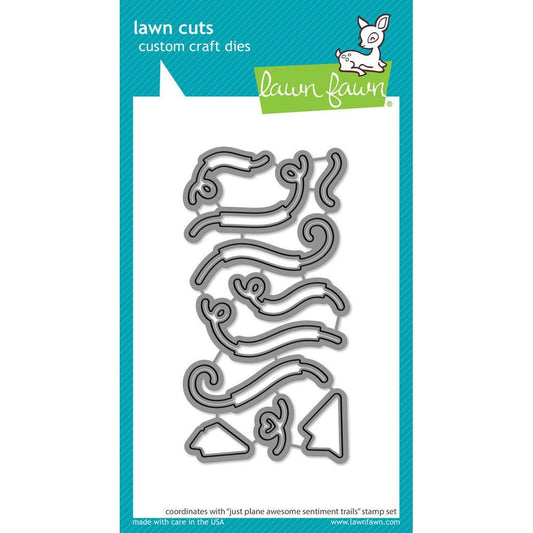 Lawn Fawn Lawn Cuts - Just Plane Awesome Sentiment Trails