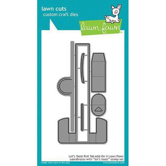 Lawn Fawn Lawn Cuts - Let's Toast Pull Tab Add-On