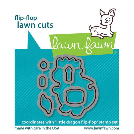 Lawn Fawn Lawn Cuts - Little Dragon Flip Flop