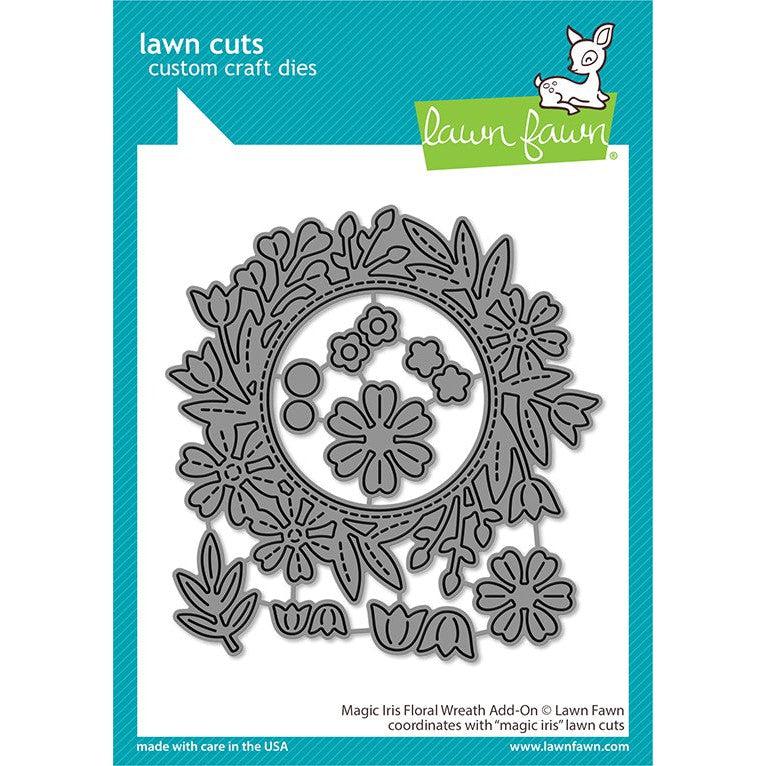 Lawn Fawn Lawn Cuts - Magic Iris Floral Wreath Add-On