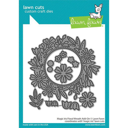 Lawn Fawn Lawn Cuts - Magic Iris Floral Wreath Add-On