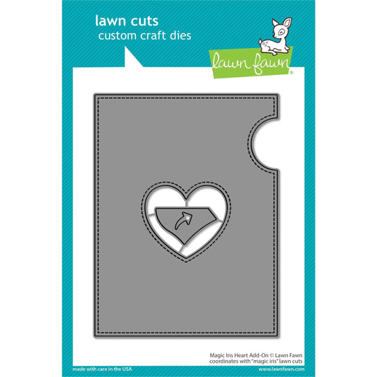 Lawn Fawn Lawn Cuts - Magic Iris Heart Add-On