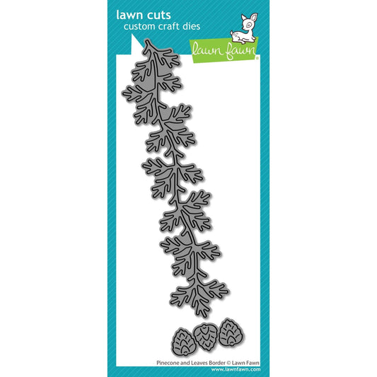 Lawn Fawn Lawn Cuts - Pinecone And Leaves Border