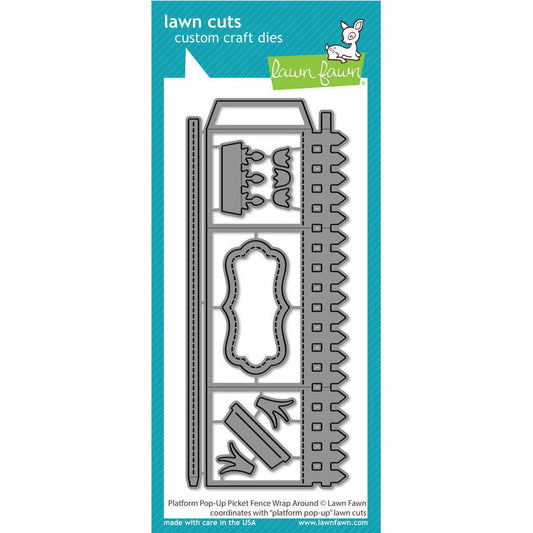 Lawn Fawn Lawn Cuts - Platform Pop-Up Picket Fence Wrap Around