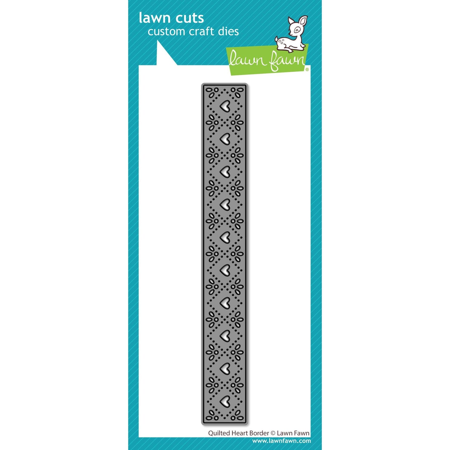 Lawn Fawn Lawn Cuts - Quilted Heart Border
